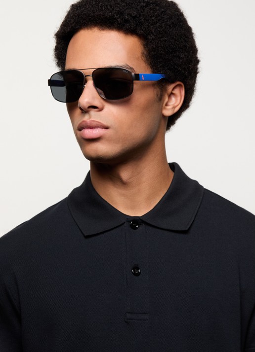 Ralph Lauren Piloten zonnebril PH3156  - voorkant 6 blauw