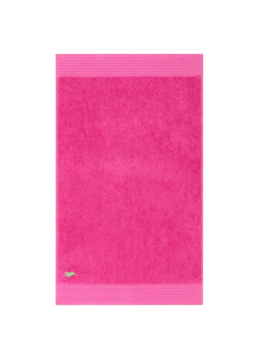 Ralph Lauren Player badmat - 55 x 90 cm - voorkant fuchsia