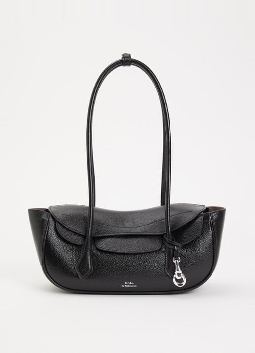 Ralph Lauren Polo Blaze Small schoudertas van leer met tasbedel