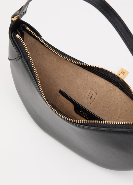 Ralph Lauren Polo ID Mini schoudertas van kalfsleer - detail 2 zwart