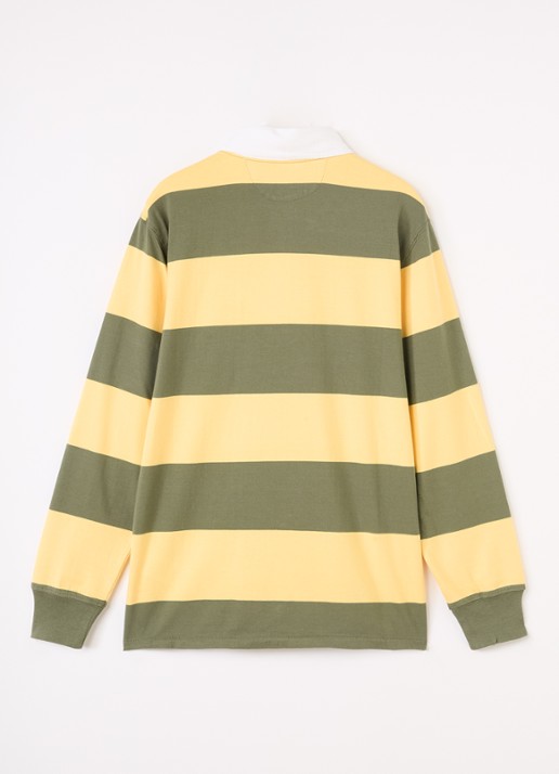 Ralph Lauren Polo met streepprint - voorkant 2 geel
