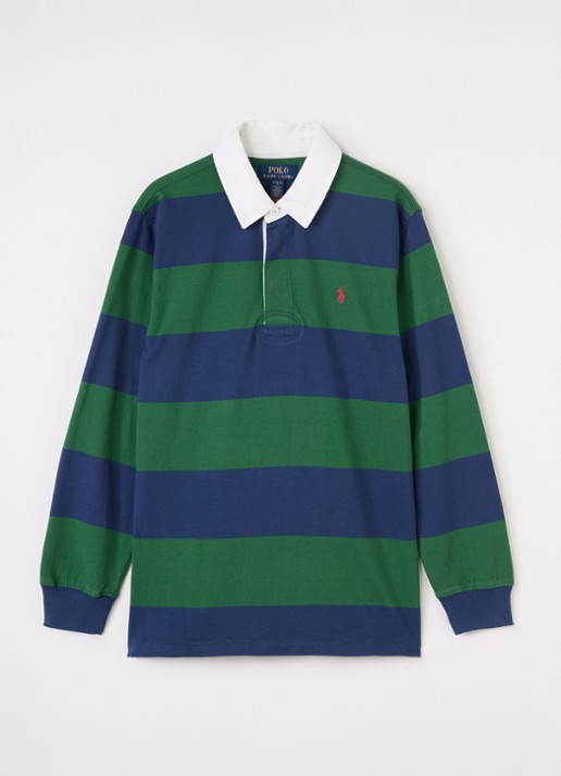Ralph Lauren Polo met streepprint - voorkant 5 groen