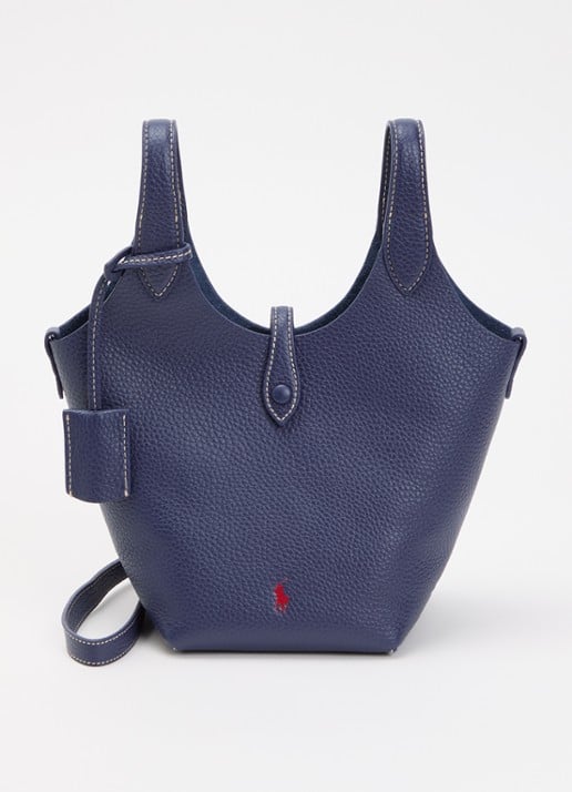 Ralph Lauren Polo Play Small handtas van leer met afneembare schouderriem