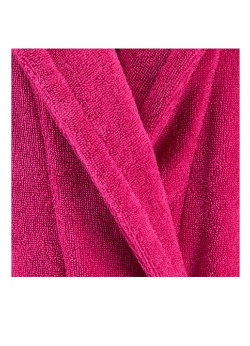 Ralph Lauren Polo Player badjas - unisex - achterkant fuchsia