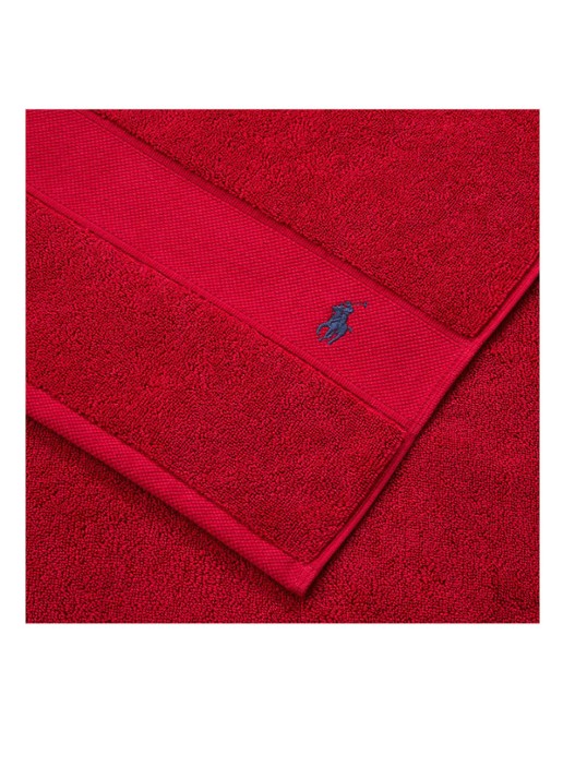 Ralph Lauren Polo Player badlaken - 600 gr/m2 - 70 x 140 cm - voorkant 4 rood