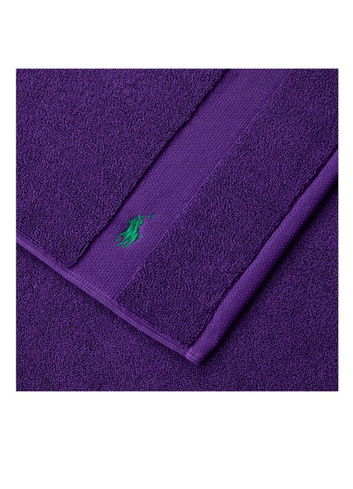 Ralph Lauren Polo Player badmat 55 x 90 cm - voorkant 2 paars