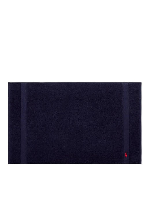 Ralph Lauren Polo Player badmat 55 x 90 cm - voorkant donkerblauw