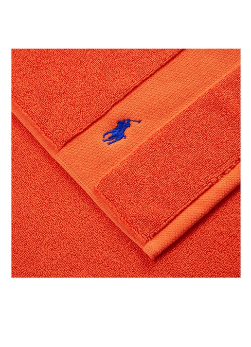 Ralph Lauren Polo Player badmat 55 x 90 cm - voorkant 3 oranje