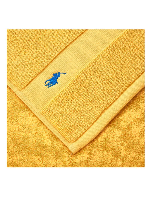 Ralph Lauren Polo Player badmat 55 x 90 cm - voorkant 3 geel