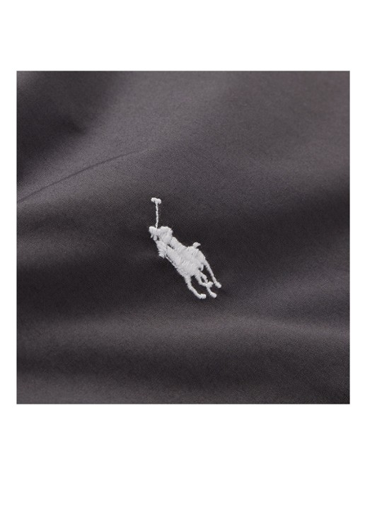 Ralph Lauren Polo Player dekbedovertrek van katoen perkal 220TC - exclusief kussenslopen - detail 8 antraciet