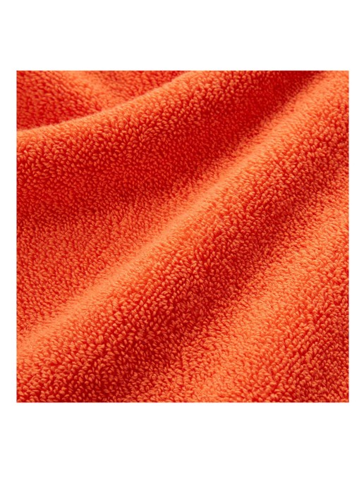 Ralph Lauren Polo Player gastendoek - 600 gr/m2 - 33 x 33 cm - achterkant 4 oranje
