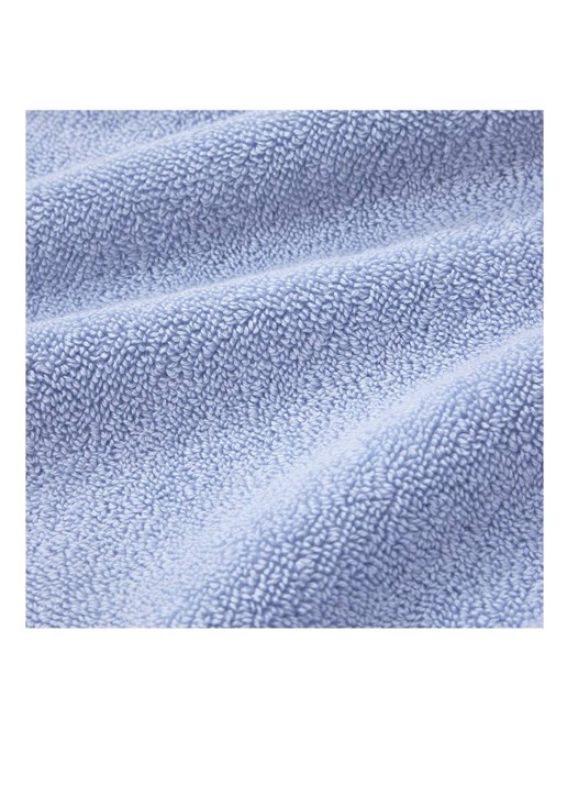Ralph Lauren Polo Player gastendoek - 600 gr/m2 - 40 x 75 cm - achterkant lichtblauw
