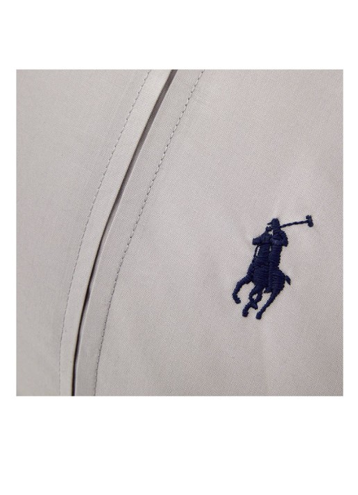 Ralph Lauren Polo Player kussensloop van katoen perkal in 2-pack - voorkant 2 lichtgrijs