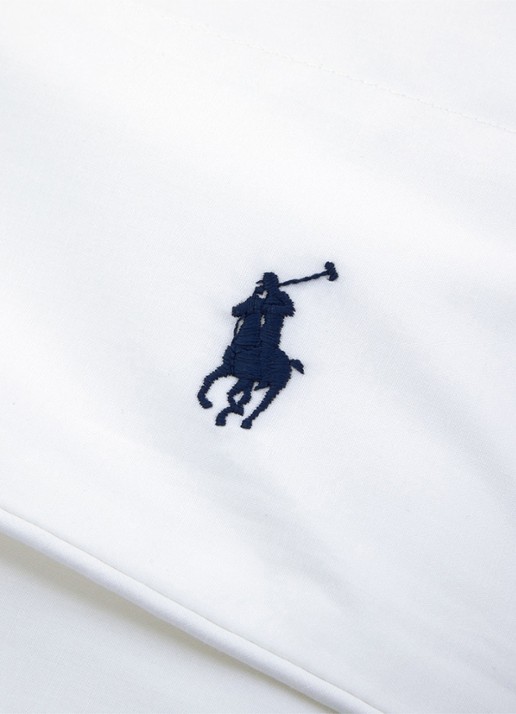 Ralph Lauren Polo Player laken van katoen perkal 80TC - voorkant 2 wit