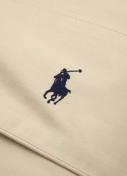 Ralph Lauren Polo Player laken van katoen perkal 80TC - voorkant 4 beige