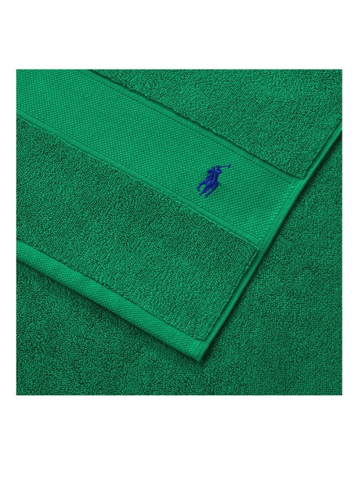 Ralph Lauren Polo Player strandlaken - 600gr/m2 - 90 x 160 cm - voorkant 2 groen