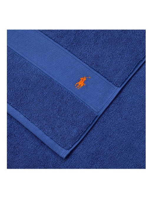 Ralph Lauren Polo Player strandlaken - 600gr/m2 - 90 x 160 cm - voorkant 4 kobaltblauw