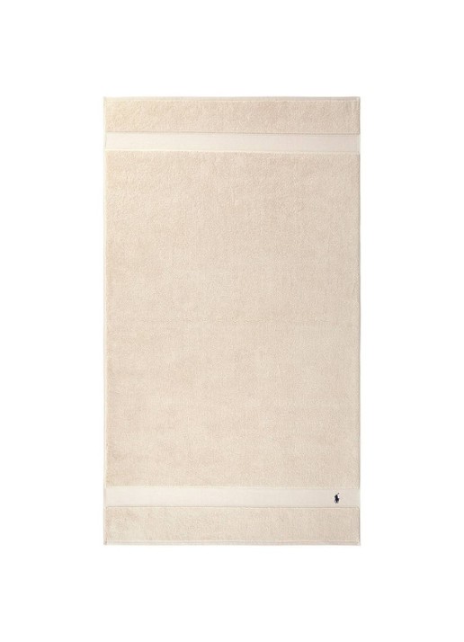 Ralph Lauren Polo Player strandlaken - 600gr/m2 - 90 x 160 cm - voorkant 2 beige