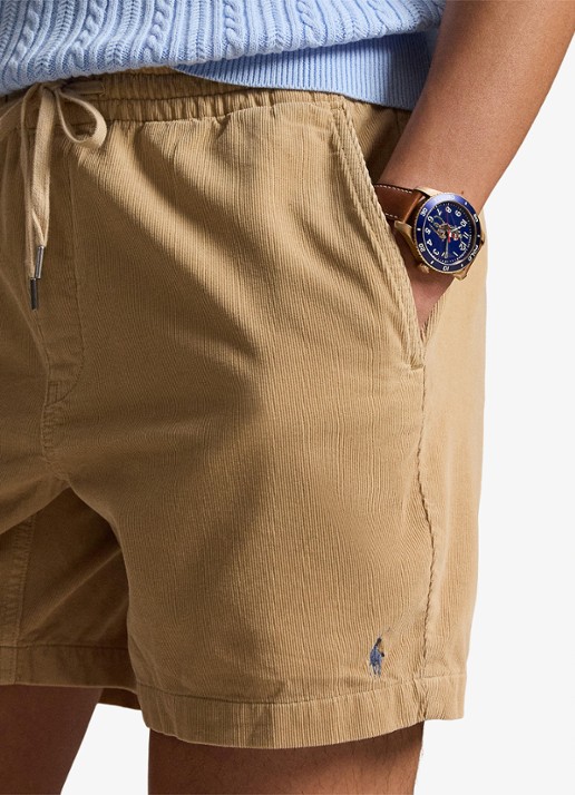 Ralph Lauren Polo Prepster regular fit korte broek van corduroy - detail 5 vintage khaki / khaki