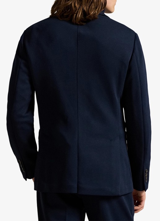 Ralph Lauren Polo Soft modern fit double-knit colbert - achterkant aviator navy / donkerblauw