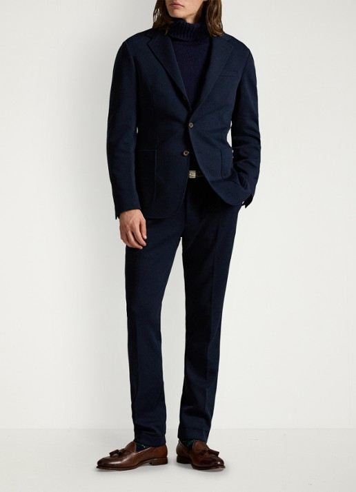 Ralph Lauren Polo Soft modern fit double-knit colbert - detail 4 aviator navy / donkerblauw