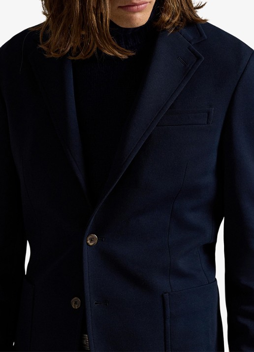 Ralph Lauren Polo Soft modern fit double-knit colbert - detail 5 aviator navy / donkerblauw