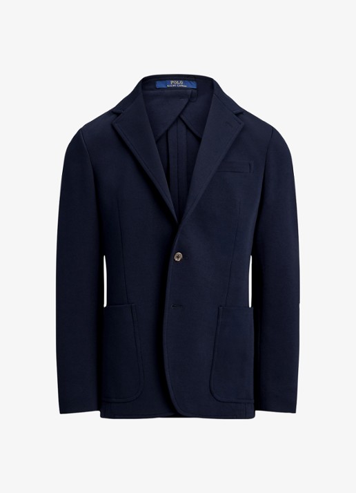 Ralph Lauren Polo Soft modern fit double-knit colbert - voorkant 2 aviator navy / donkerblauw