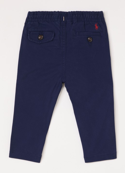 Ralph Lauren Prepster regular fit chino met steekzakken - voorkant 3 donkerblauw