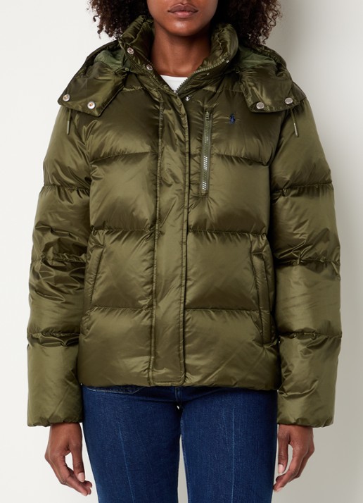 Ralph Lauren Puffer jack met donsvulling en afneembare capuchon