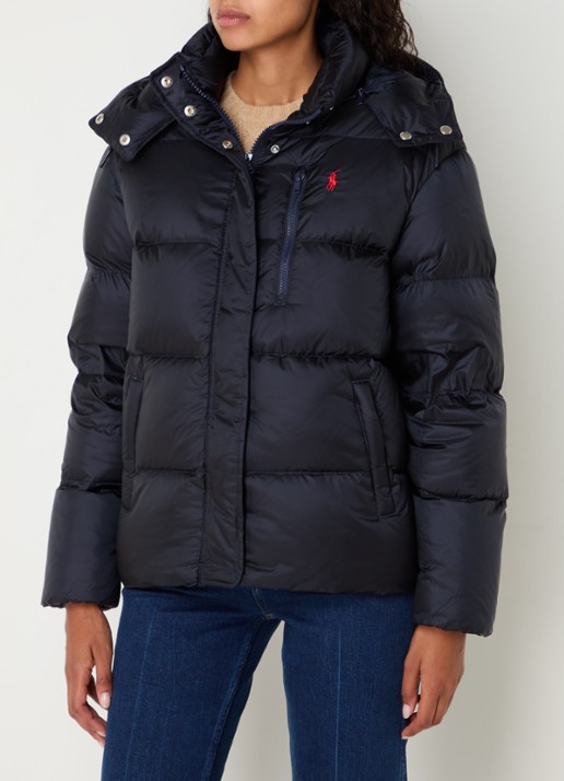 Ralph Lauren Puffer jack met donsvulling en afneembare capuchon