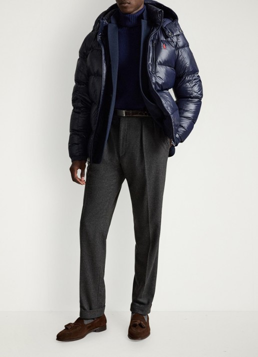 Ralph Lauren Puffer jack met donsvulling en capuchon - detail 3 collection navy glossy / donkerblauw