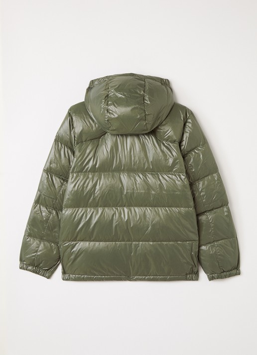 Ralph Lauren Puffer jack met donsvulling - achterkant olijfgroen