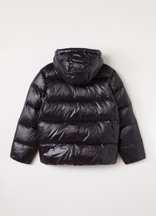 Ralph Lauren Puffer jack met logoborduring - achterkant 3 zwart