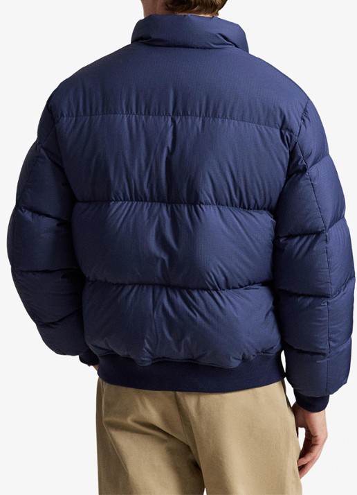 Ralph Lauren Puffer jack met steekzakken en logo - achterkant 5 cruise navy / donkerblauw