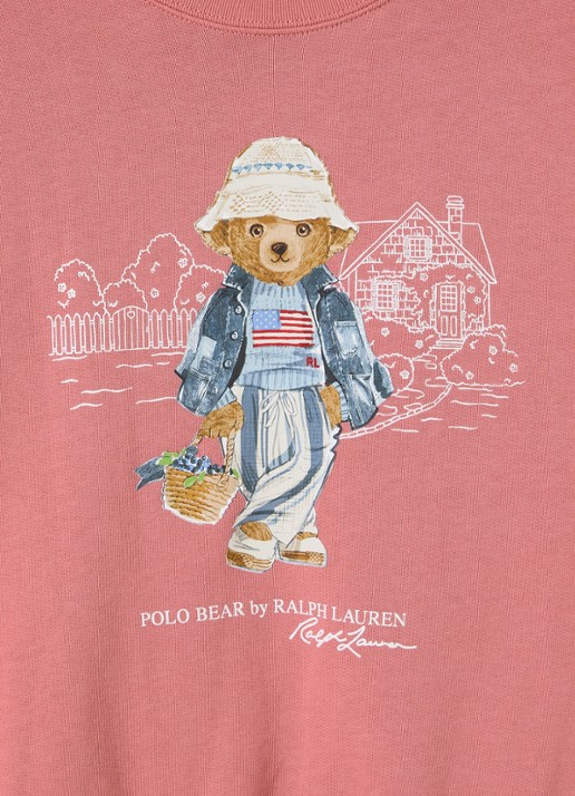 Ralph Lauren Pullover met logoborduring - detail oudroze