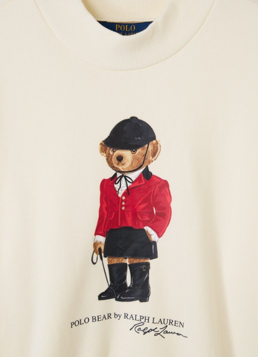 Ralph Lauren Pullover met logoborduring - detail 5 gebroken wit