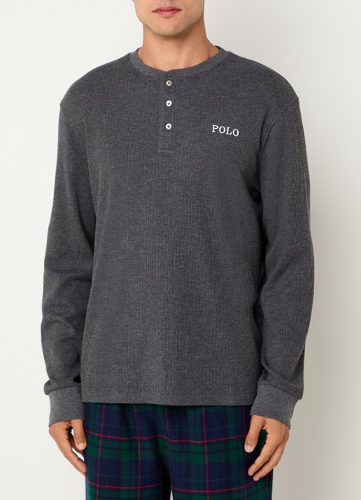 Ralph Lauren Pyjama top met logoborduring
