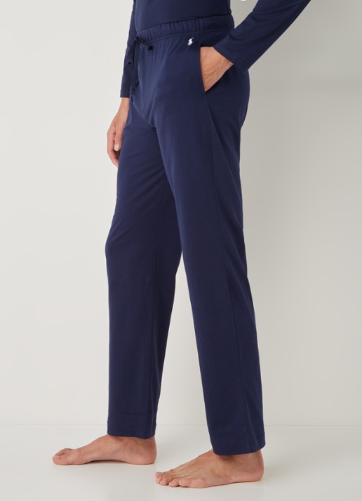 Ralph Lauren Pyjamabroek met logo - detail 2 donkerblauw