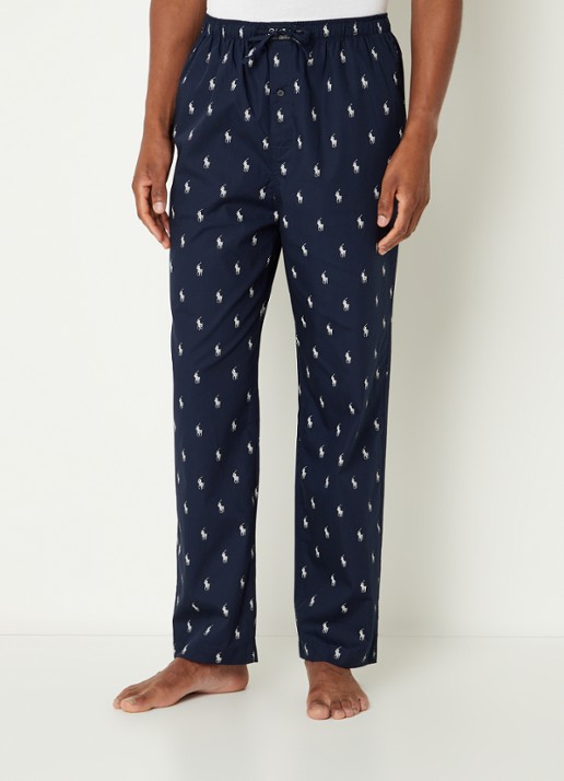 Ralph Lauren Pyjamabroek met logoprint en steekzakken