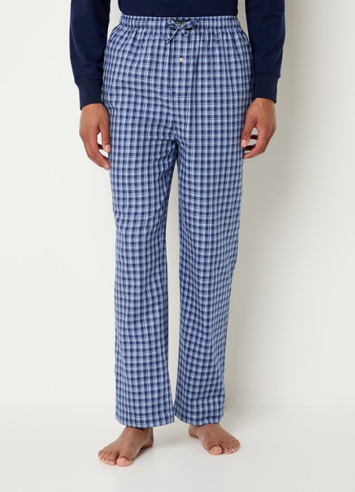 Ralph Lauren Pyjamabroek met logoprint en steekzakken - detail 3 royalblauw