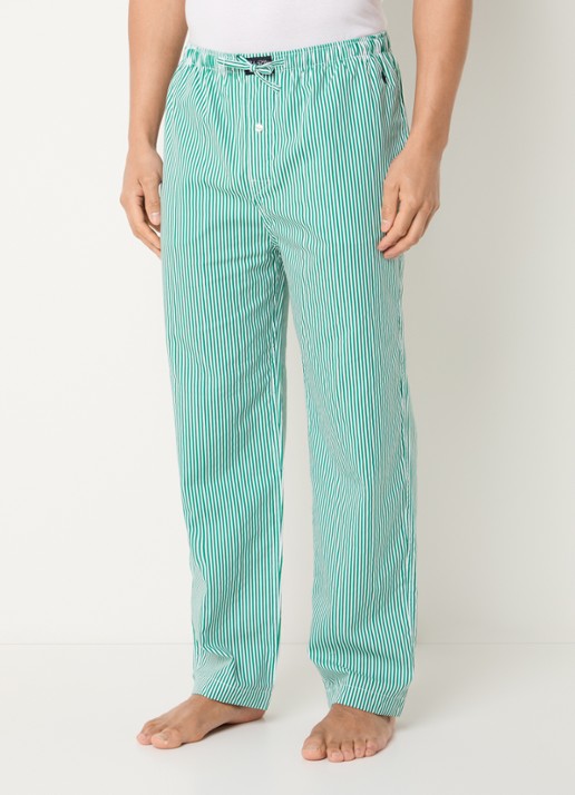 Ralph Lauren Pyjamabroek met logoprint en steekzakken - detail 4 groen