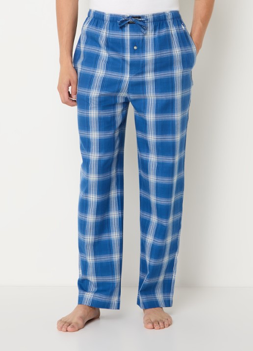 Ralph Lauren Pyjamabroek met logoprint en steekzakken - detail indigo