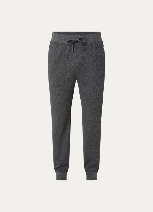 Ralph Lauren Pyjamabroek met steekzakken - voorkant 2 donkergrijs