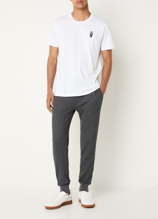 Ralph Lauren Pyjamabroek met steekzakken - voorkant 3 donkergrijs