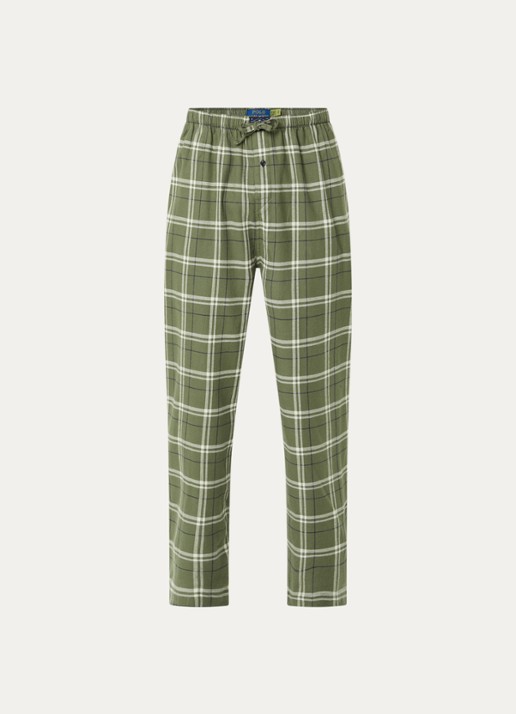 Ralph Lauren Pyjamabroek met steekzakken - voorkant 4 groen