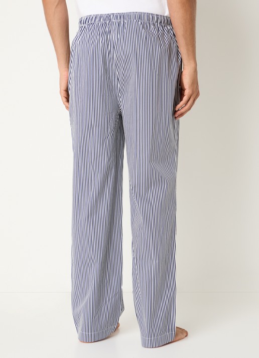Ralph Lauren Pyjamabroek met streepprint - achterkant 5 royalblauw