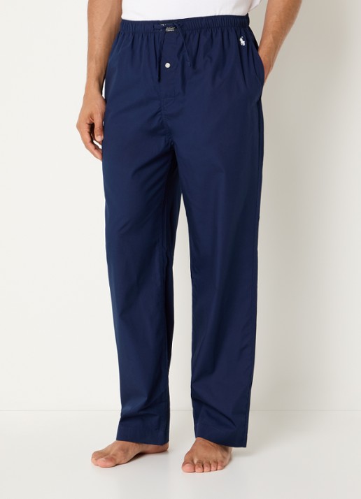 Ralph Lauren Pyjamabroek met streepprint - detail 3 donkerblauw