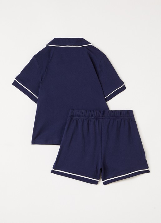 Ralph Lauren Pyjamaset met logo - voorkant 2 donkerblauw