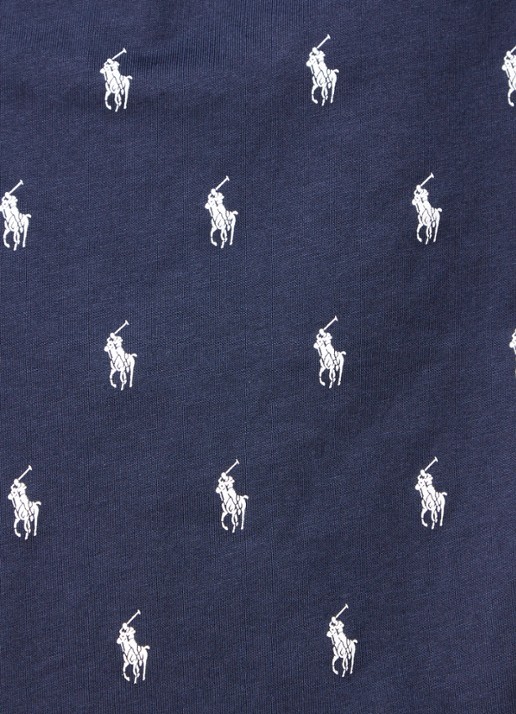 Ralph Lauren Pyjamashorts met logoprint - detail 5 donkerblauw