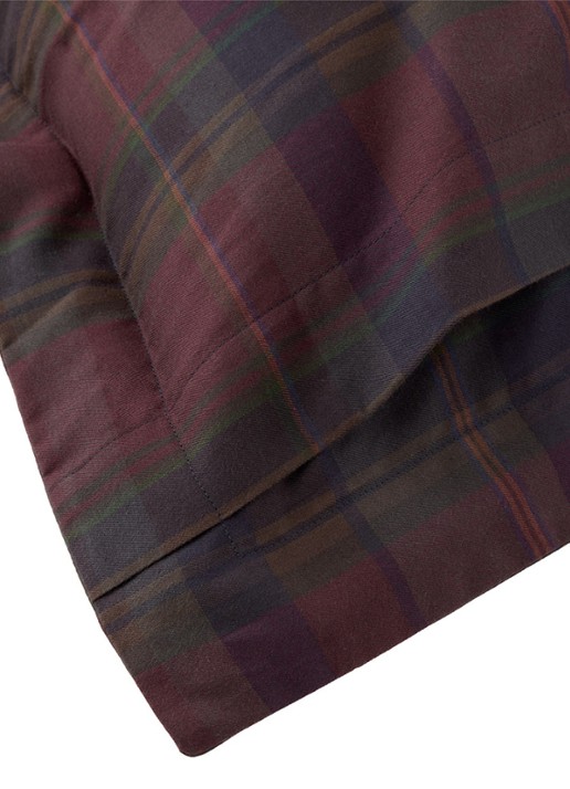 Ralph Lauren Quinn kussensloop van katoen 80TC - achterkant aubergine